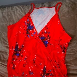 XL like new spaghetti strap wrap type top